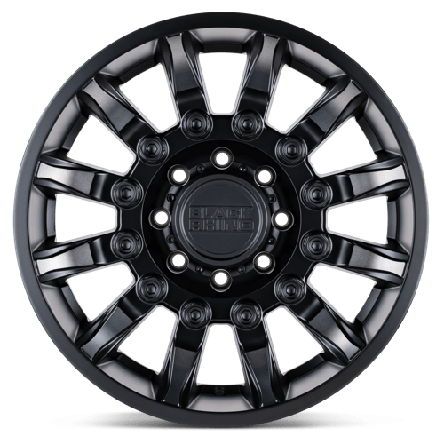 20X9 Black Rhino MISSION 5X5.5 2MM MATTE BLACK W/ MACHINED TINTED SPOKES