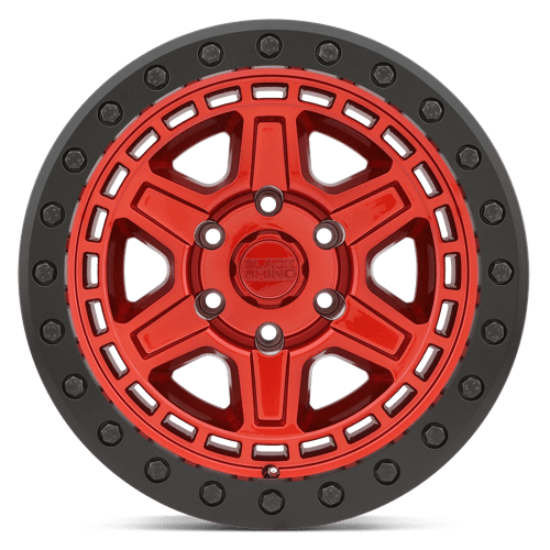 17X9 Black Rhino RENO 5X5.0 0MM CANDY RED W/ BLACK RING & BOLTS