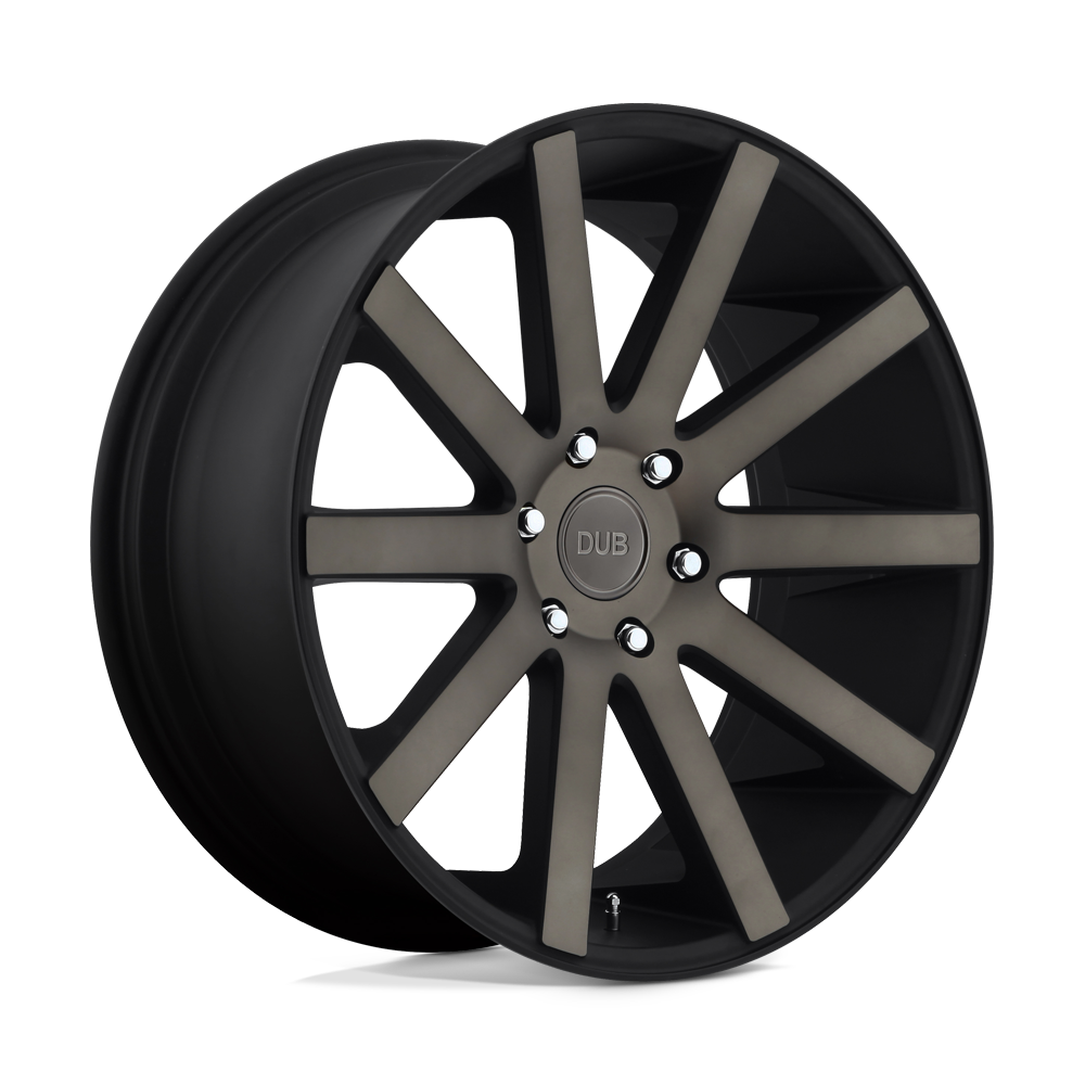 26X10 DUB 1PC S121 SHOT CALLA 6X5.5 20MM MATTE BLACK DOUBLE DARK TINT