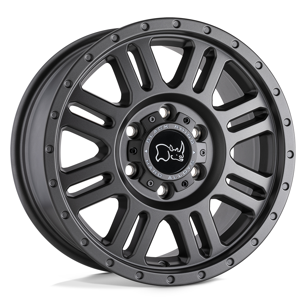 17X8 Black Rhino YELLOWSTONE 6X130 45MM MATTE GUNMETAL